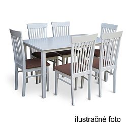 TEMPO KONDELA Stôl 110, biela, ASTRO