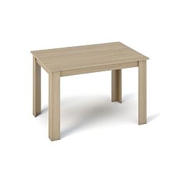 TEMPO KONDELA Jedálenský stôl 120x80, DTD laminovaná/ABS hrany, Dub sonoma, KRAZ