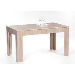 TEMPO KONDELA Jedálenský stôl, rozkladací, dub sonoma, 140/180x80 cm, ADMIRAL