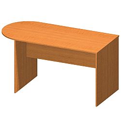 TEMPO KONDELA Kancelársky stôl s oblúkom, čerešňa, TEMPO ASISTENT NEW 022